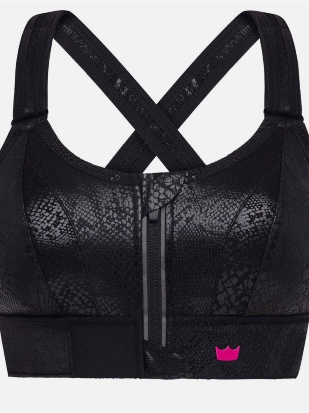 SHEFIT Ultimate Sports Bra- Black Snakeskin